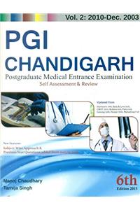 PGI Chandigarh : Postgraduate Medical Entrance Examination : Volume 2 : 2010- Dec- 2003