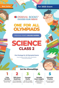 One for All Olympiad Previous Years Solved Papers, Class-2 Science Book (For 2022 Exam)
