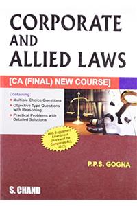 Corporate and Allied Laws: CA (Final) New Course