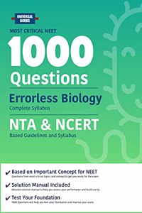 Universal Books 1000 Most Critical Questions Biology NEET [Paperback] Universal Books