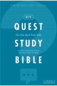 NIV, Quest Study Bible, Hardcover, Blue, Comfort Print