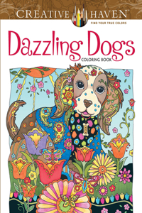 Creative Haven Dazzling Dogs Coloring Book
