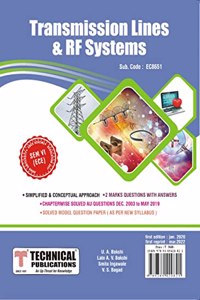 Transmission Lines & RF Systems for Anna University R17 CBCS (VI- ECE -EC8651)