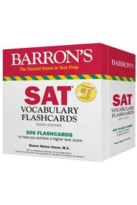 SAT Vocabulary Flashcards: 500 Cards Reflecting the Most Frequently Tested SAT Words + Sorting Ring for Custom Study