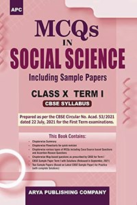 MCQs in Social Science, Term-I, Class-X (for Nov.-Dec., 2021 Examination)