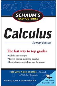 Schaum's Easy Outline of Calculus, Second Edition