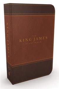 KJV, The King James Study Bible, Leathersoft, Brown, Red Letter, Full-Color Edition