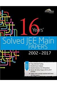 Wileys 16 Years Solved JEE Main Papers, 2002 - 2017