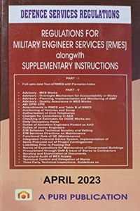 Regulations For Military Engineer Services (RMES) alongwith Supplementary Instructions,Defence Services Regulations,MESR,Updated April 2023