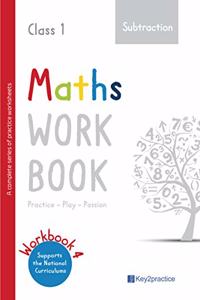 Key2practice Maths Workbook for Class 1 - Topic Subtraction ( Activity Based Worksheets)