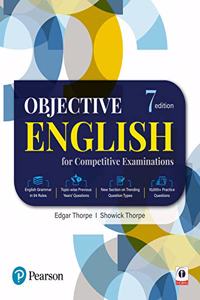 Objective English for General Competitive Examinations| Seventh Edition| By Pearson