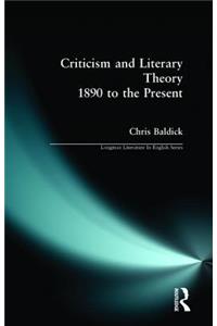 Criticism and Literary Theory from 1890 to the Present