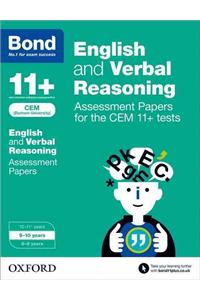 Bond 11+: English and Verbal Reasoning: Assessment Papers for the CEM 11+ tests