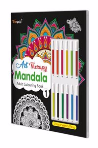 Art Therapy Mandala Adult Colouring Book-1