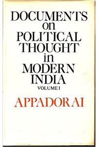 Documents on Political Thought in Modern India: v. 1