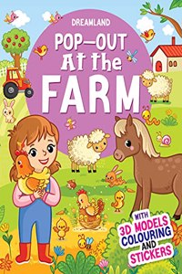 Pop-Out at the Farm- With 3D Models Colouring and Stickers