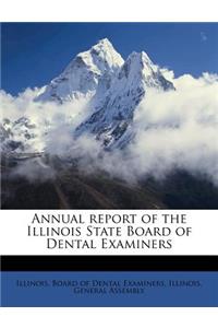 Annual Report of the Illinois State Board of Dental Examiners