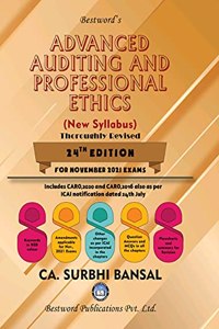 Advanced Auditing and Professional Ethics - By CA Surbhi Bansal - 24th Edition - For CA (Final) November 2021 Exams (New Syllabus)