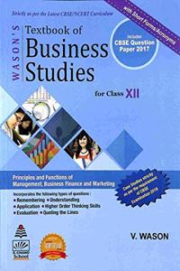 WASON'S TEXTBOOK OF BUSINESS STUDIES FOR CLASS XII