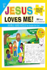 Jesus Loves Me Double-Sided Puzzle