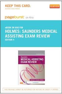 Saunders Medical Assisting Exam Review - Pageburst E-Book on Kno (Retail Access Card)