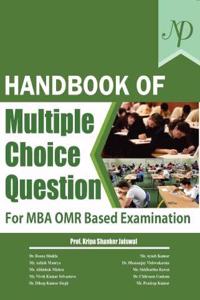 Handbook of Multiple Choice Question for MBA OMR Based Examination