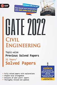 GATE 2022 Civil Engineering - 31 Years Topic Wise Previous Solved Papers