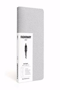 Fashionary Mini Felt Grey Mens Sketchbook A6 (Set of 3)