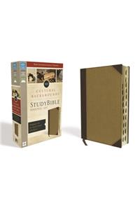 NIV, Cultural Backgrounds Study Bible, Personal Size, Imitation Leather, Tan, Indexed, Red Letter Edition: Bringing to Life the Ancient World of Scripture