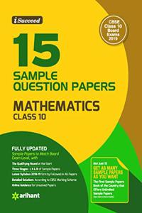 15 Sample Question Papers Mathematics Class 10th CBSE