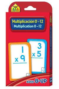 School Zone Bilingual Multiplication 0-12 Flash Cards