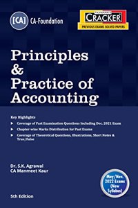 Taxmann's CRACKER for Principles & Practice of Accounting ? Covering Past Exam Questions, Theoretical Questions, Illustrations, Short-notes, True/False etc. for CA-Foundation | May 2022 Exams [Paperback] Dr. S.K.Agrawal and CA Manmeet Kaur