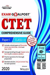 CTET Comprehensive Guide Exam Goalpost, Paper - I, Class I - V, 2020