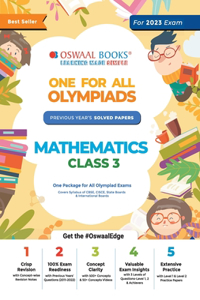 Oswaal One For All Olympiad Previous Years' Solved Papers, Class-3 Mathematics Book (For 2022-23 Exam)