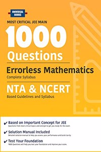 Universal Books 1000 Most Critical Questions Mathematics JEE [Paperback] Universal Books