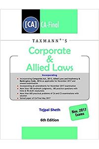 Corporate & Allied Laws - CA Final (November 2017 Exams)