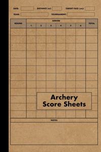 Archery Score Sheets Book