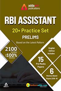 Adda247 20+ RBI Assistant Prelims Mock Papers Practice Book English Medium