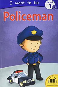 I want to be Policeman - Self Reading book for 5-6 years old kids with free Audio Book