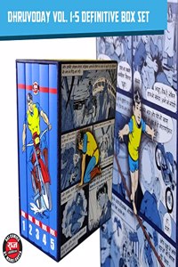 Dhruvoday Omnibus Boxset | Super Commando Dhruva | Collection of 5 Volumes Consisting of 25 Classic Comics | Includes Attractive Novelties | Raj Comics: Home of Nagraj, Doga, Bankelal and more!