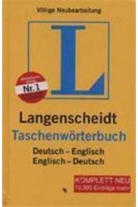 Langenscheidt Taschenworterbuch Deutsch-Englisch Englisch-Deutsch