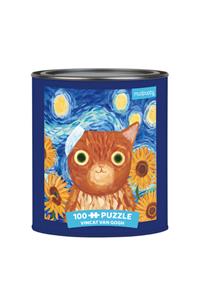 Puz 100 Tin Artsy Cat Vincat Van Go