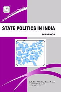 Gullybaba Ignou MA (Latest Edition) MPSE-008 State Politics In India, IGNOU Help Books with Solved Sample Question Papers and Important Exam Notes