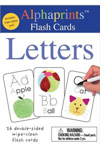 Alphaprints: Wipe Clean Flash Cards Letters