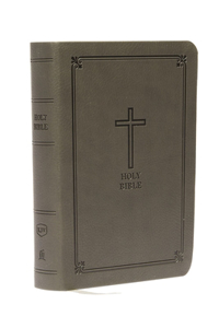 KJV, Reference Bible, Compact, Large Print, Leathersoft, Black, Red Letter, Comfort Print