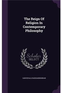 Reign Of Religion In Contemporary Philosophy