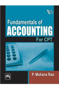 Fundamentals Of Accounting For Cpt