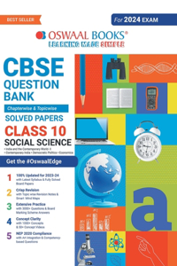 Oswaal CBSE Chapterwise & Topicwise Question Bank Class 10 Social Science Book (For 2023-24 Exam)