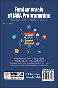 Fundamentals of Java Programming for SPPU 19 Course (TE - SEM V - E &TC - 304185 ) Elective I