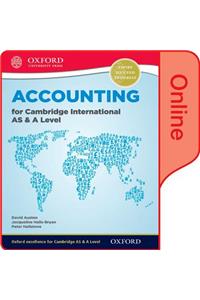 Accounting for Cambridge International as & a Level Online Student Book